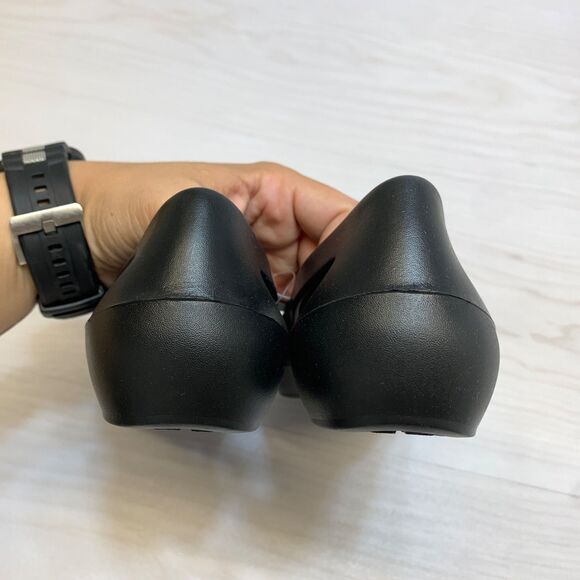 Crocs Sloane Black Ballet Flat Slip On Shoes Womens Size 5 Square Toe - Picture 4 of 9